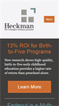 Mobile Screenshot of heckmanequation.org